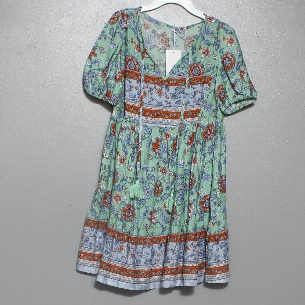 Yoyoveta nwt boutique boho floral viscose dress